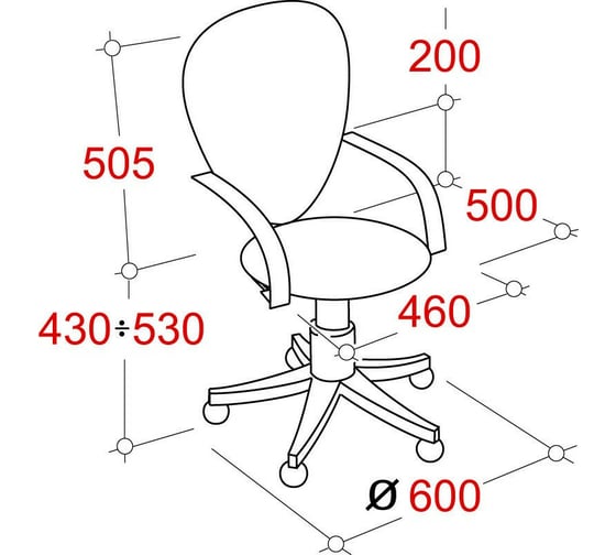Кресло Easy Chair BNCmEChair-316 TTW net пластик черный, ткань черная/сетка черная 402451