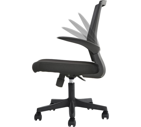 Кресло Easy Chair BNCmEChair-316 TTW net пластик черный, ткань черная/сетка оранжевая 402452