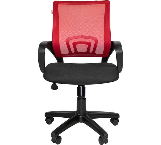 Кресло Easy Chair VTEChair-304 ткань черный TW11/сетка красный, DW69 пластик 381457
