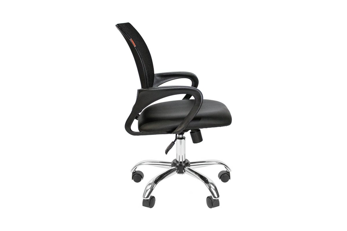 Стул офисный easy chair 805 vp черный искусственная кожа металл хромированный