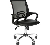 Кресло Easy Chair VTEChair-304 TPU кожзам черный/сетка черный, хром 1216342