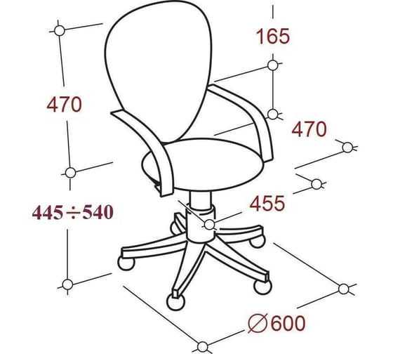Кресло Easy Chair VTEChair-304 TPU кожзам черный/сетка черный, пластик 1216343