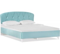 Двуспальная кровать Woodville Алберто 160x200 Ажур 38 бирюза 398913