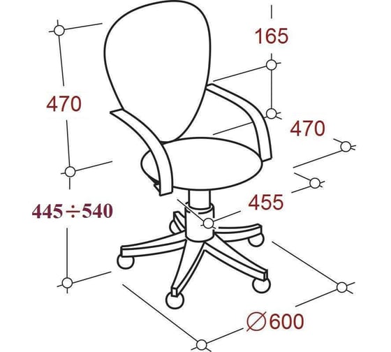 Кресло Easy Chair VTEChair-304 TC Net ткань черный/сетка черный, хром 940886