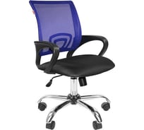 Кресло Easy Chair VTEChair-304 TC Net ткань черный/сетка синий, хром 941223