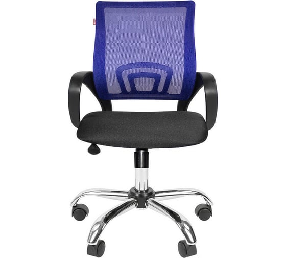 Кресло Easy Chair VTEChair-304 TC Net ткань черный/сетка синий, хром 941223