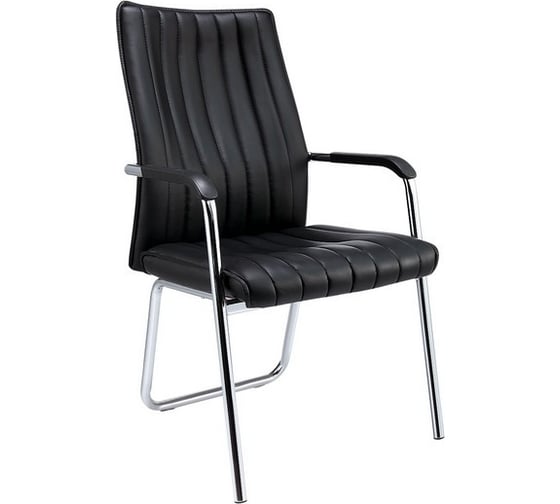 Конференц-кресло Easy Chair BNTQEchair-811 VPU кожзам черный, хром 4шт/уп 971487 1