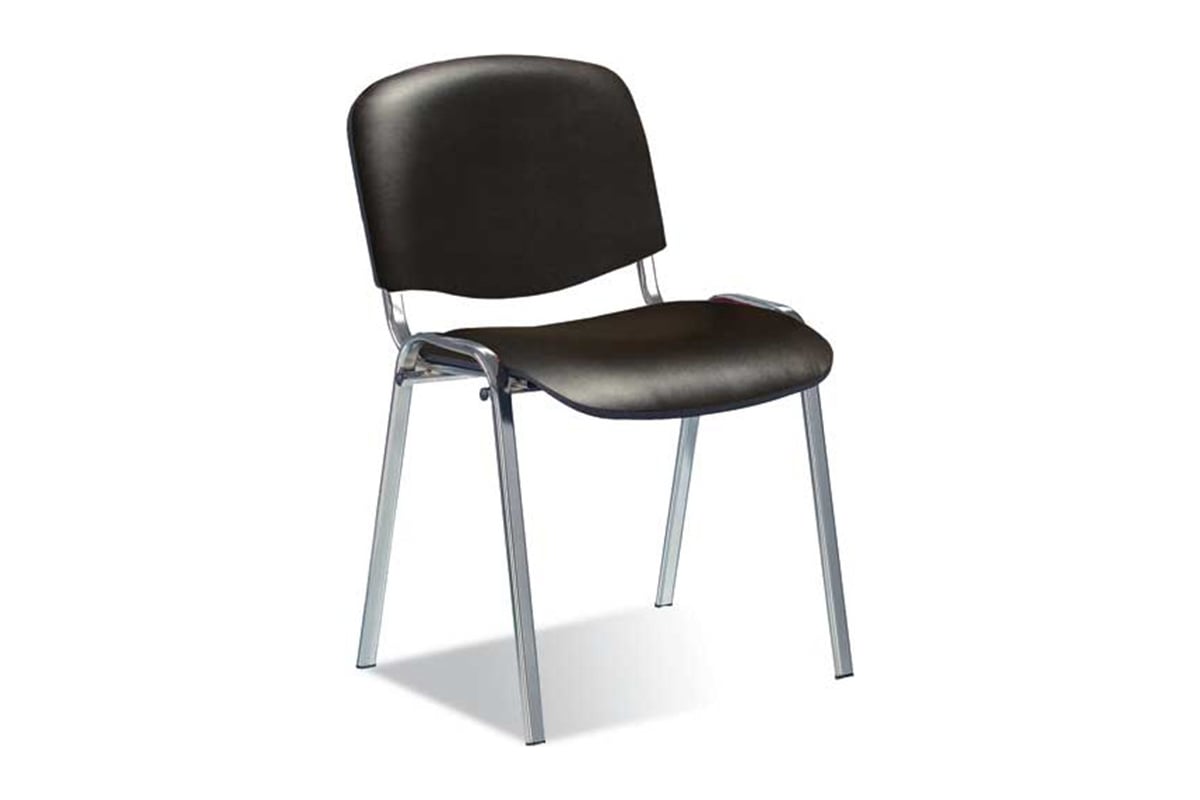 Стул easy chair 805 vp кожзам черный хром