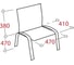 Стул Easy Chair UAEChair RioИЗО хром, кожзам чёрный V-14/PV-1 19180 2