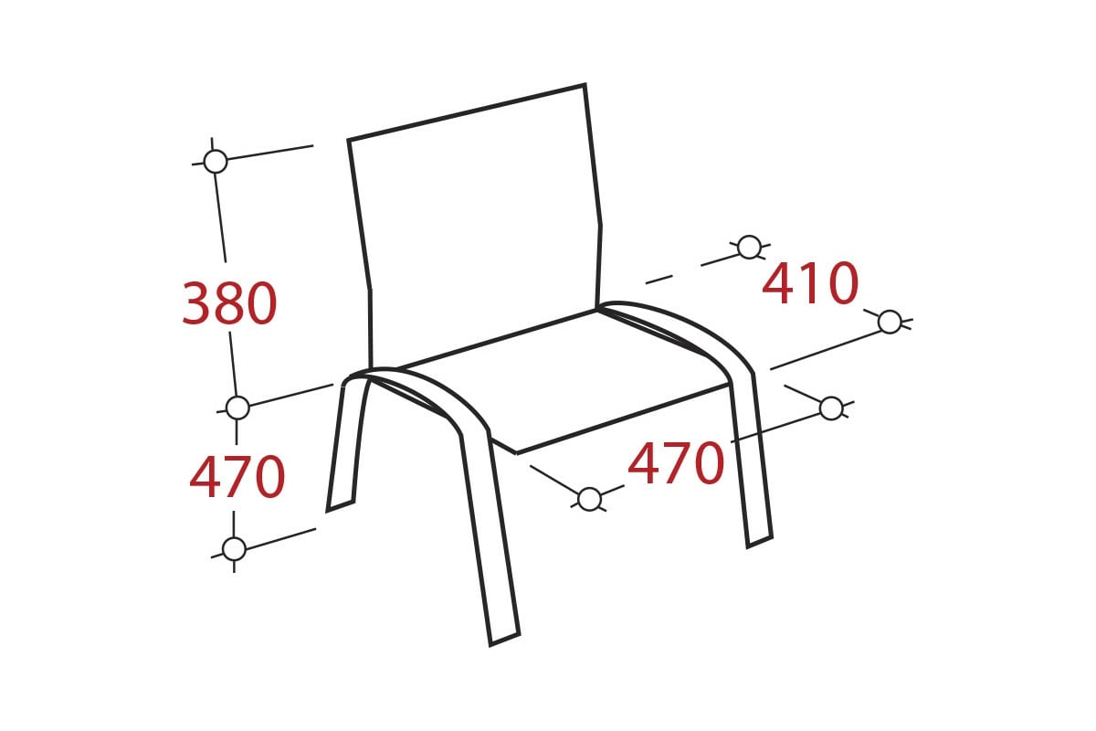 Стул up_ECHAIR Rio изо чёрный ткань серая с73