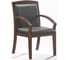 Конференц-кресло Easy Chair BNMbEchair-421 KR рециклированная кожа черная, темный орех 325294 1