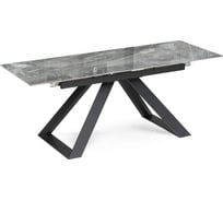 Керамический стол Woodville Гарднер 140/200х80x76 оробико/черный 588026