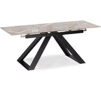 Керамический стол Woodville Гарднер 140/200х80x76 temptation avorio/черный 588027