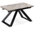 Керамический стол Woodville Гарднер 140/200х80x76 temptation avorio/черный 588027 2