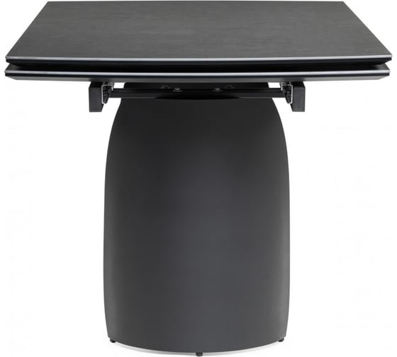 Керамический стол Woodville Готланд 160/220х90x79 ink gray/черный 588031
