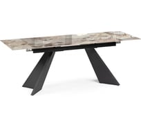 Керамический стол Woodville Ливи 140/200х80x78 patagonia bronze/черный 588023
