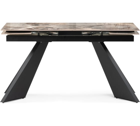 Керамический стол Woodville Ливи 140/200х80x78 patagonia bronze/черный 588023