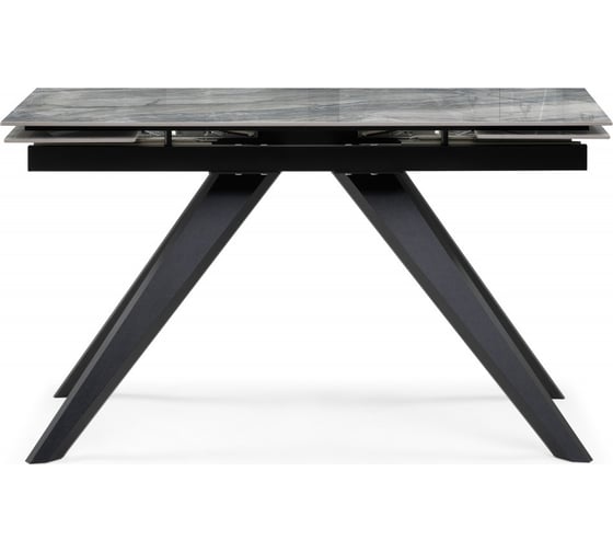 Керамический стол Woodville Морсби 140/200х80x80 оробико/черный 588046