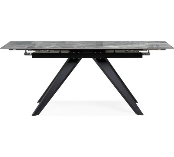 Керамический стол Woodville Морсби 140/200х80x80 оробико/черный 588046