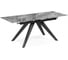 Керамический стол Woodville Морсби 140/200х80x80 оробико/черный 588046 1