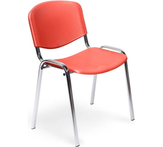 Стул Easy Chair ZPUPEChair RioИЗО хром, пластик красный 573685