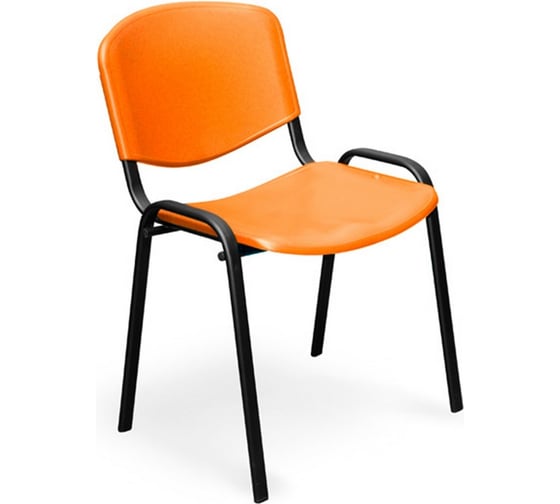Стул Easy Chair ZPUPEChair RioИЗО чёрный, пластик оранжевый 573680
