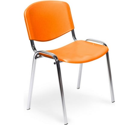 Стул Easy Chair ZPUPEChair RioИЗО хром, пластик оранжевый 573686