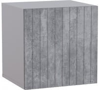 Шкаф навесной Woodville Эннис белый/бетон светлый 563554