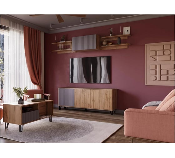 Полка Woodville Эннис дуб вотан 563555