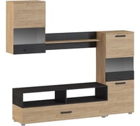 Готовая гостиная Woodville Алваро дуб золотой/венге 398917