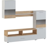 Готовая гостиная Woodville Алваро белая/дуб золотой 398915