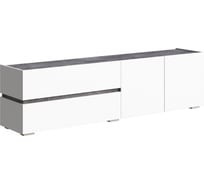 ТВ-тумба Woodville Атлон белый/бетон темный 563520