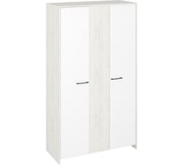 Шкаф Woodville Лимерик ШК-1200 дуб крафт белый/белый/дуб крафт белый 528320