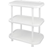 Полка IDEA овальная, 3 секции, мраморный, М 2716 Мраморный