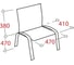 Стул Easy Chair UPEChair RioИЗО хром, кожзам синий Z06 550734 2