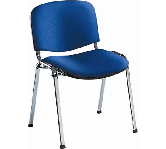 Стул Easy Chair FAEChair RioИЗО хром, ткань синяя С-6/ТК-9 9725