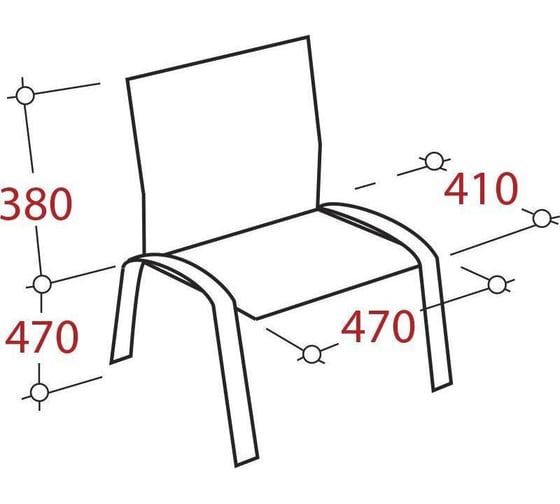 Стул Easy Chair FAEChair RioИЗО чёрный, ткань серая С-38/ТК-3 18541