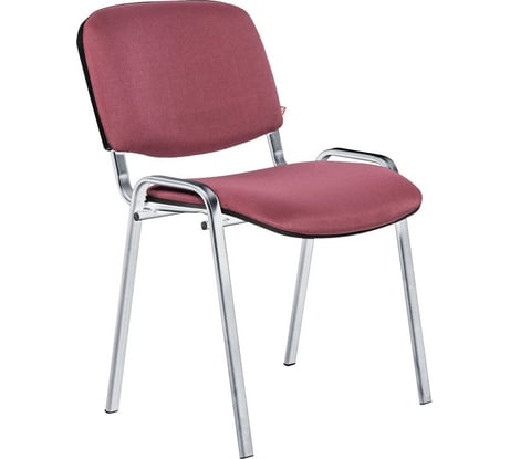 Стул Easy Chair FAEChair RioИЗО хром, ткань бордо С-29/ТК-11 244440