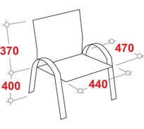 Easy chair стул офисный изо с 11 черный ткань металл хромированный 1280111