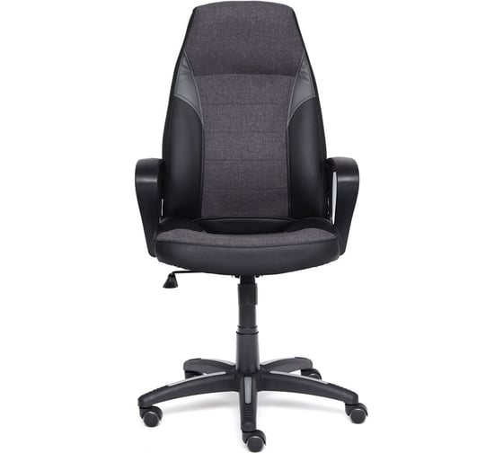 Кресло Easy Chair UTEchair IMPREZA кожзам/ткань,черный/серый/металлик 36-6/F68/С36 1082933