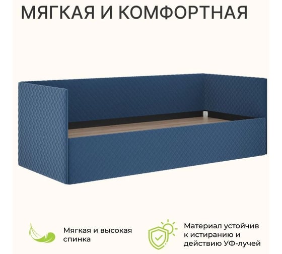 Кровать BONMEBEL Афина ткань синяя 0004.139.000/208
