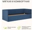 Кровать BONMEBEL Афина ткань синяя 0004.139.000/208 5