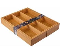 Лоток для столовых приборов Attribute BAMBOO TOUCH раздвижной 345-510x445x65 мм AGB502