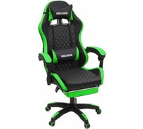 Кресло KINGQUEEN 892-1 цвет черный/зеленый с массажем 892-1-black-green-mass