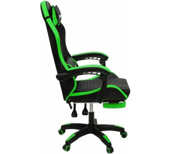 Кресло KINGQUEEN 892-1 цвет черный/зеленый с массажем 892-1-black-green-mass