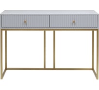 Консоль GreenWeen VERONA, золотая, МДФ Pearl Grey, 1120x400x780 GW-VERONA-1120G-PEARLGR