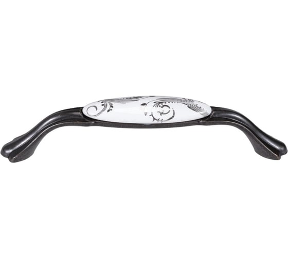 Ручка-скоба Brante RS.1433.128.BK керамика-чёрный никель 107171