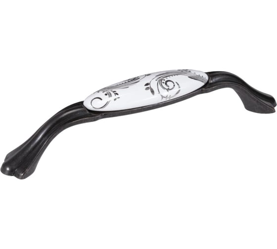 Ручка-скоба Brante RS.1433.128.BK керамика-чёрный никель 107171