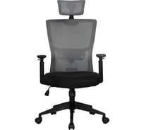 Офисное кресло для персонала DOBRIN NIXON цвет черный, серая сетка LMR-121B_B-P_MSH-black-grey