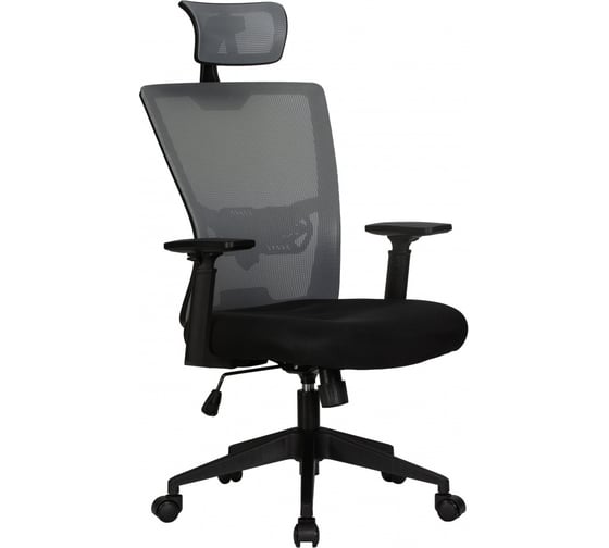 Офисное кресло для персонала DOBRIN NIXON цвет черный, серая сетка LMR-121B_B-P_MSH-black-grey